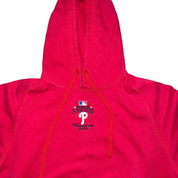 Red Philadelphia Phillies World Series Champions 2008 hoodie medium - Picture 2 of 4